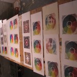 prints laid out to dry by Lauren McKinley Renzetti