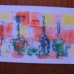 Vases, Ying Monoprint by Lauren McKinley Renzetti