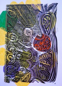 Peacock Right Side by Lauren McKinley Renzetti