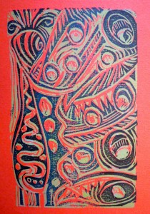 Peacock Left Side by Lauren McKinley Renzetti