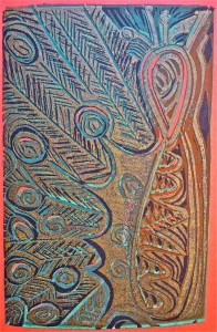 Peacock Right Side by Lauren McKinley Renzetti