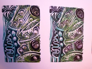 Pair of Party Peacocks by Lauren McKinley Renzetti