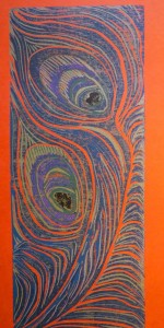 Feathers going left by Lauren McKinley Renzetti
