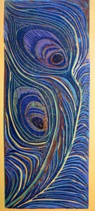 Feathers going left by Lauren McKinley Renzetti