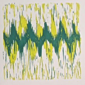 Undertones green on white by Lauren McKinley Renzetti