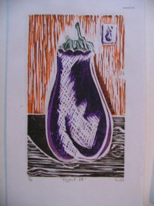 Eggplant 3/4 by Lauren McKinley Renzetti
