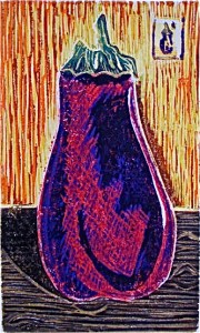 Austere Eggplant by Lauren McKinley Renzetti