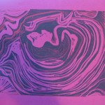 Desert in China on purple by Lauren McKinley Renzetti