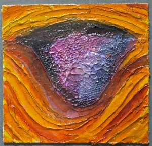 Amythst in Calcite by Lauren McKinley Renzetti