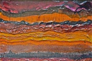 Maroon Fluorite Slab by Lauren McKinley Renzetti