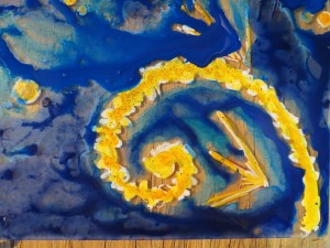 close up of solar egg in making by Lauren Renzetti