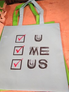 Check Mark Bags all with different messages $7 by Lauren McKinley Renzetti