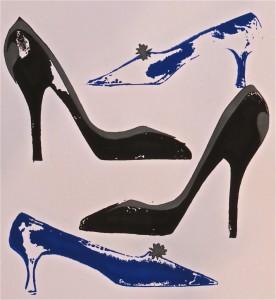 Shoes black , blue grey-by Lauren McKinley Renzetti