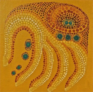 Mayan Symbol: To Scatter(Sowing the seeds of humanity) by Lauren McKinley Renzetti