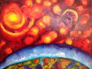 Protection: Time Passages acrylic on canvas 48 x 36, $600