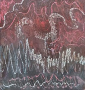 Wax in Maroon- by Lauren McKinley Renzetti