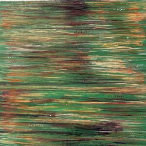 furrows 2, acylic on paper by Lauren McKinley Renzetti