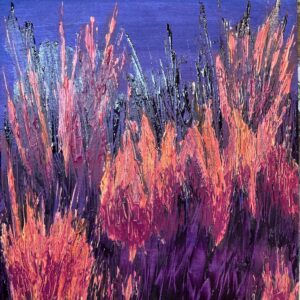letendre grasses 2 acrylic on board by Lauren McKinley Renzetti