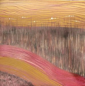 meadows patterns 2, acrylic large paper by Lauren McKinley Renzetti