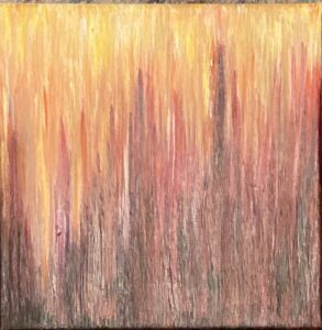 still layers II, acrylic on canvas by Lauren McKinley Renzetti