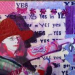 say Yes, mixed media collage 2019 by lauren mckinley renzetti