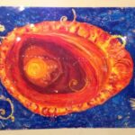 solar egg for Neighbourhood 4 'x 6' plexiglass with acrylic 2014 by lauren renzetti