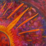 Occular Inspection, acrylic on canvas 48" x48" 2007 by Lauren Renzetti