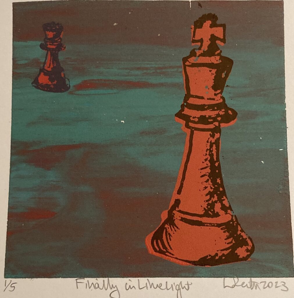 finally in the limelight 2023 silkscreen by lauren mckinley renzetti