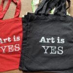 art is yes printed bags by lauren mckinley renzetti