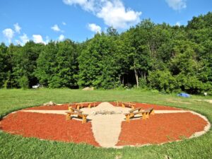 compass fire pit,unicamp 2012, design by lauren mckinley renzetti