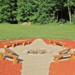 compass fire pit closer view ,unicamp 2012, design by lauren mckinley renzetti