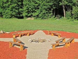 compass fire pit closer view ,unicamp 2012, design by lauren mckinley renzetti