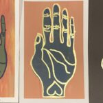 hands- silkscreened cards by lauren mckinley renzetti
