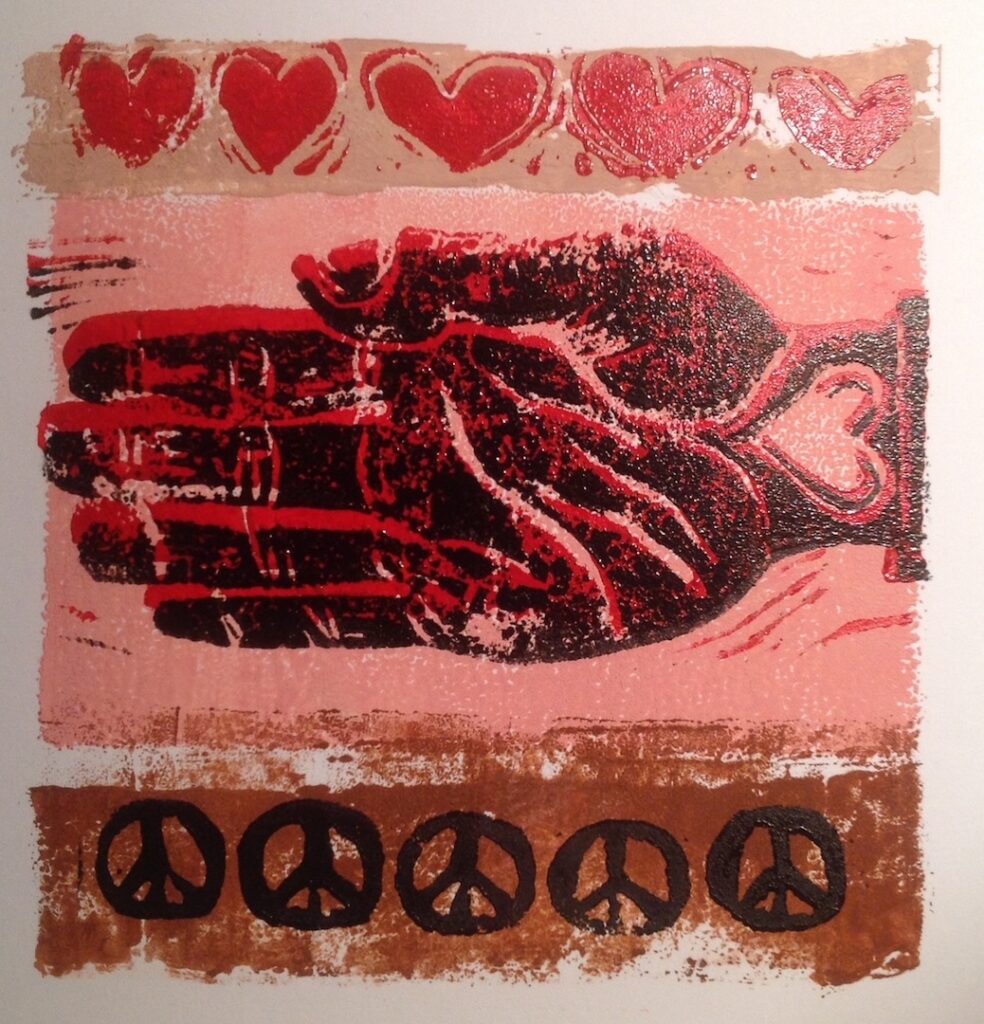 hands of peace - Lino by lauren mckinley renzetti 2018
