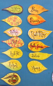 leaves yellow for capital tree painted by community design by lauren renzetti 2018