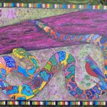 lets have a conversation 4'x5'acrylic on canvas group work design by lauren renzetti 2024