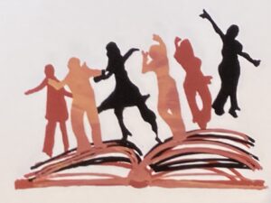 mixed gathering invite all to the dance silkscreen by lauren mckinley renzetti