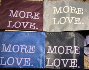 more love portfolios, silkscreen 12" x 14" by lauren renzetti 2024