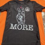 more peace black tshirt by lauren renzetti 2024