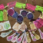 hand printed ornaments by lauren mckinley renzetti