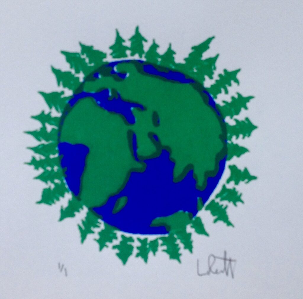 our protectors silkscreen by lauren mckinley renzetti