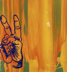 peace moving insilkscreen by lauren mckinley renzetti