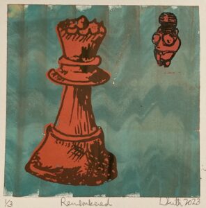 remembered 2023 silkscreen by lauren mckinley renzetti