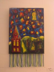 sacred chalice 2014 acrylic by lauren mckinley renzetti