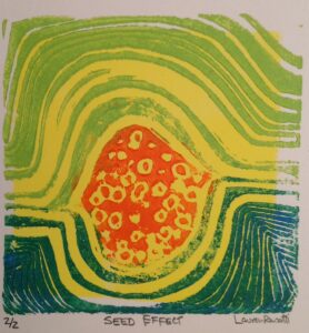 seed effect - lino reduction by lauren mckinley renzetti