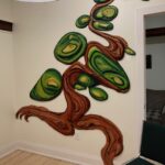 Tree of Stewardship, 8’ x 8’ plywood, 2013, by lauren renzetti