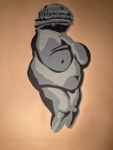 venus in warm grey 2023 silkscreen by lauren mckinley renzetti