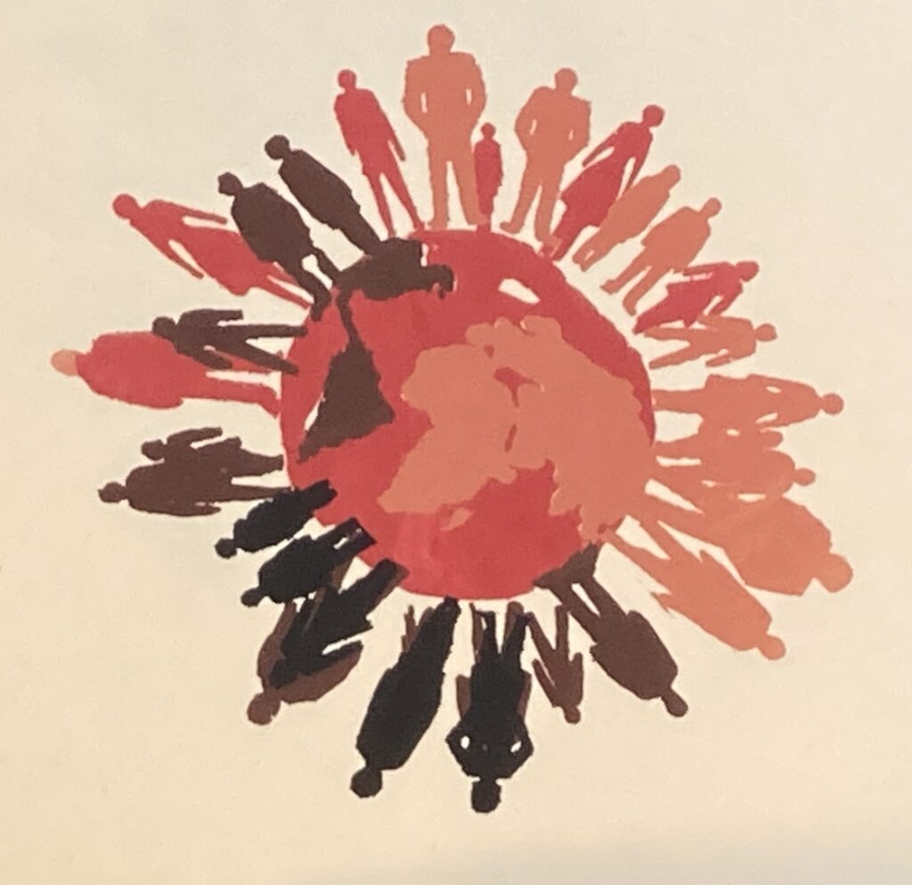 we make up the world, silkscreen lauren mckinley renzetti