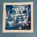 Water Cycle II, watercolour, beads by Lauren McKinley Renzetti